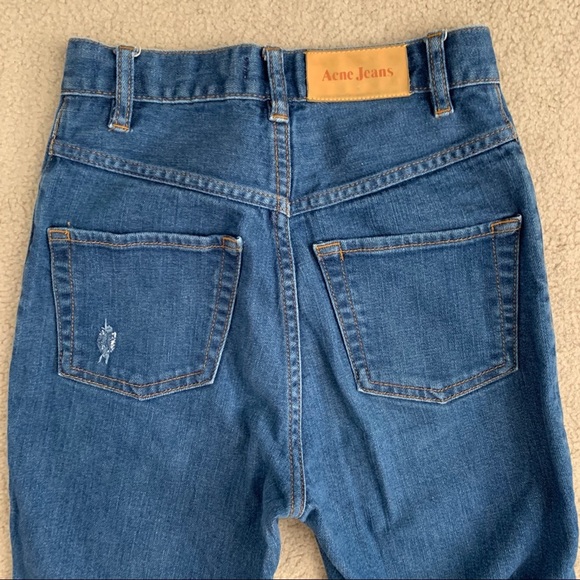 Acne Jeans ‘Needle’ High Rise Skinny in Soul Blue - Picture 3 of 8